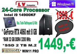 Intel i9 14900KF / RTX 4060 8 GB Gamer